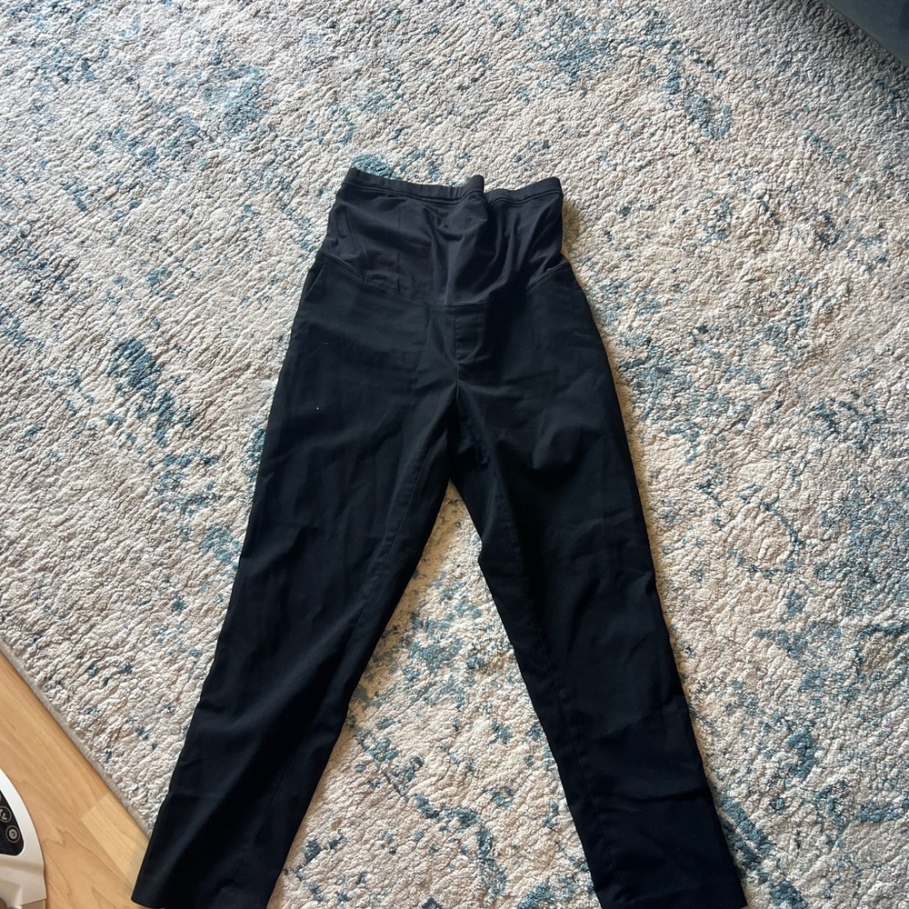 High-Waisted Black Pants